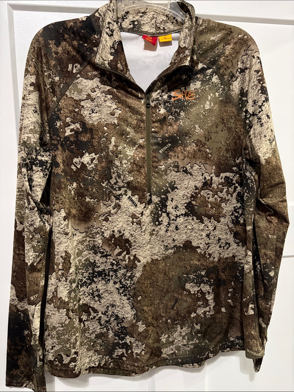 🤎SHE🤎Camo Half-Zip Hunting Top